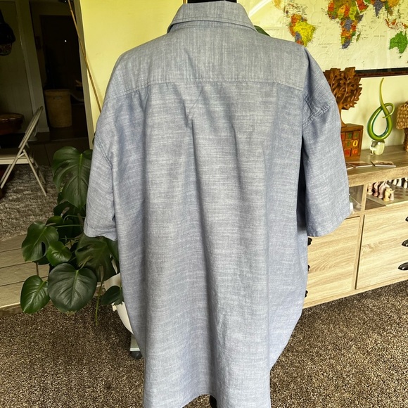 Lee Blue Casual Button Down Shirt - Picture 3 of 6